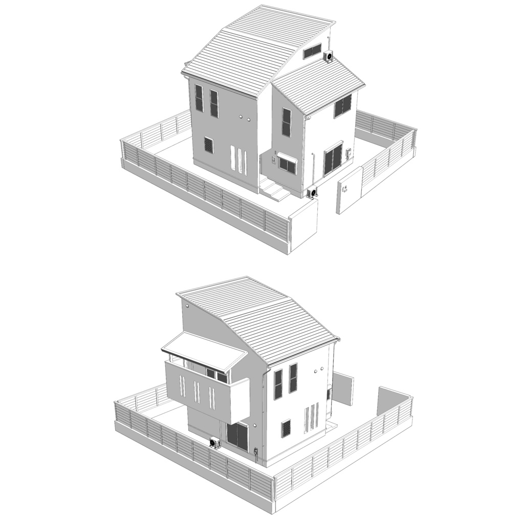 【3D】ありがちな家 No02