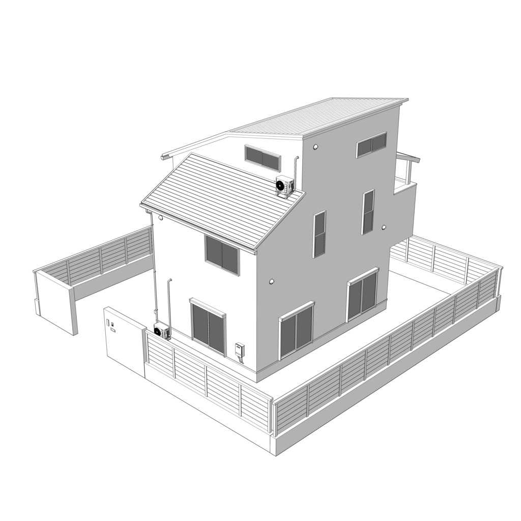 【3D】ありがちな家 No02