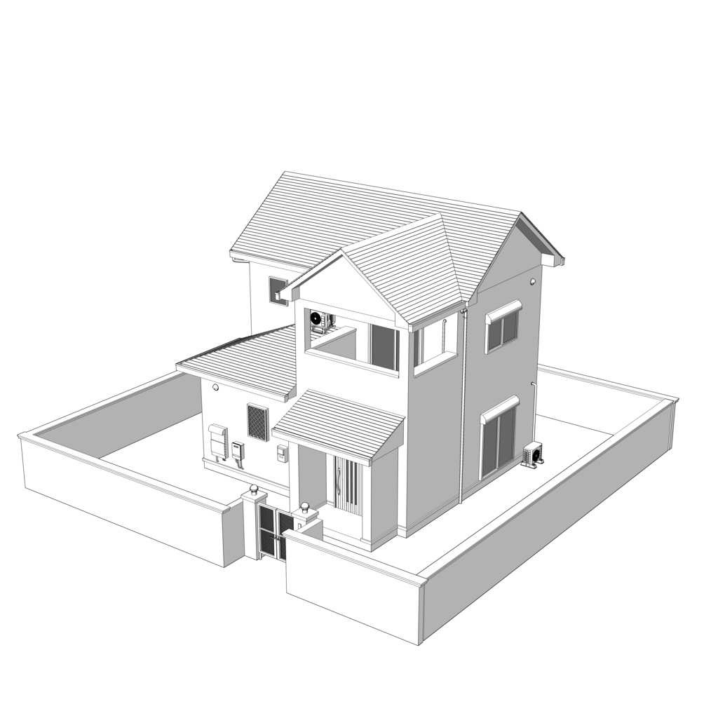 【3D】ありがちな家 No03