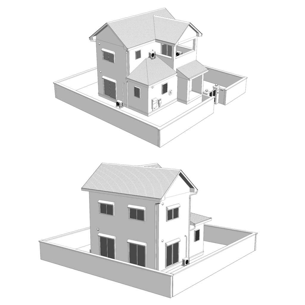 【3D】ありがちな家 No03