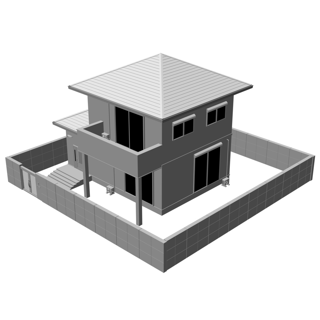 【3D】ありがちな家 No05