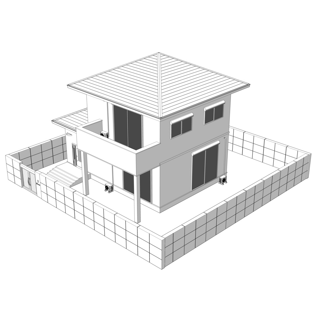 【3D】ありがちな家 No05