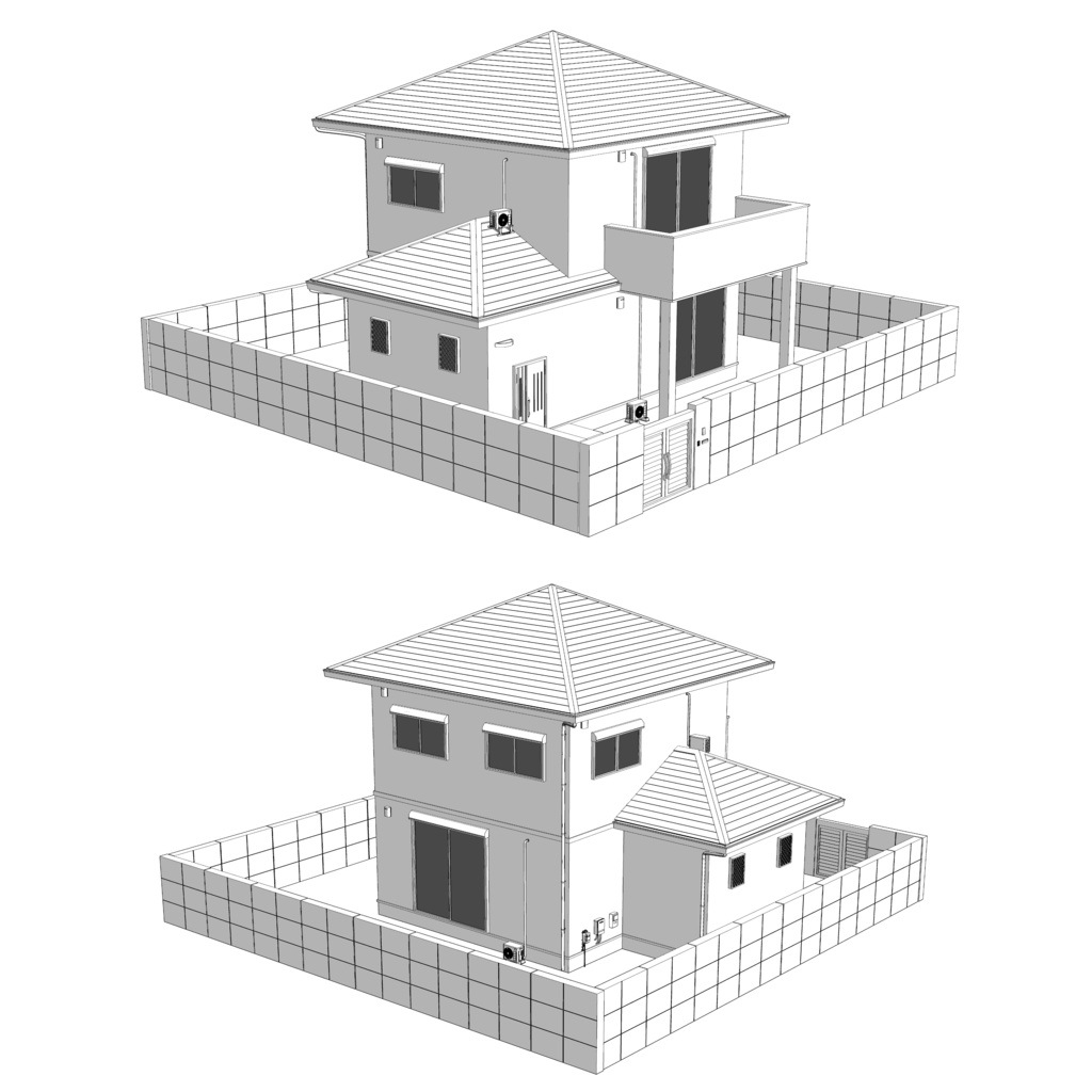 【3D】ありがちな家 No05