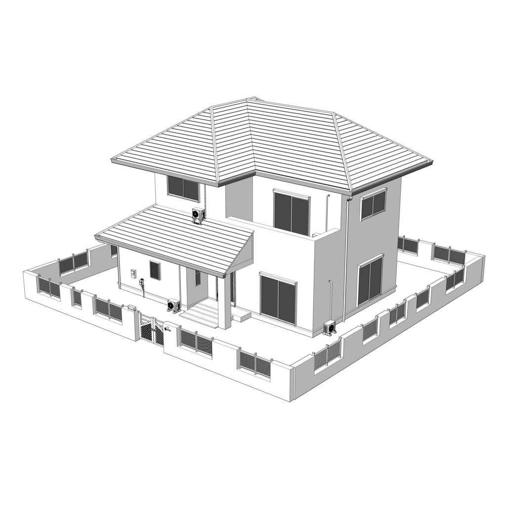 【3D】ありがちな家 No06