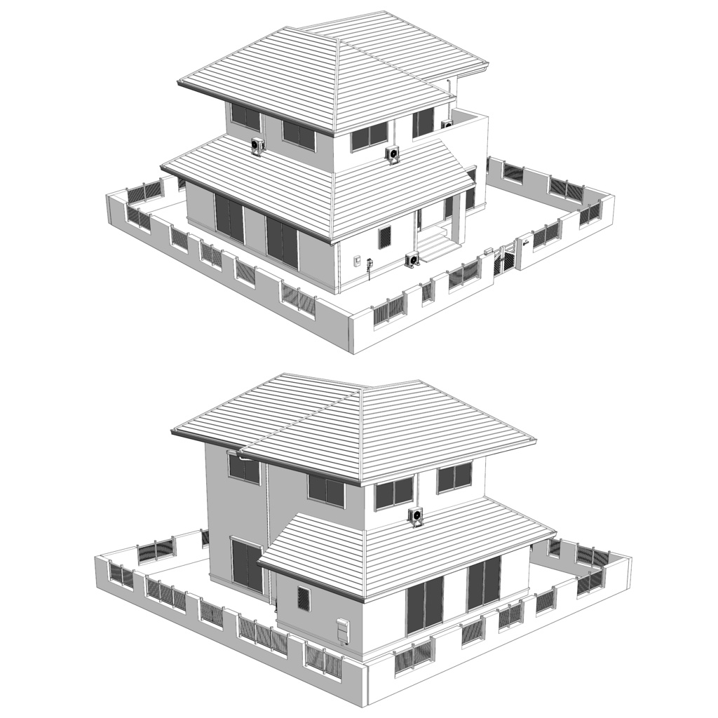 【3D】ありがちな家 No06