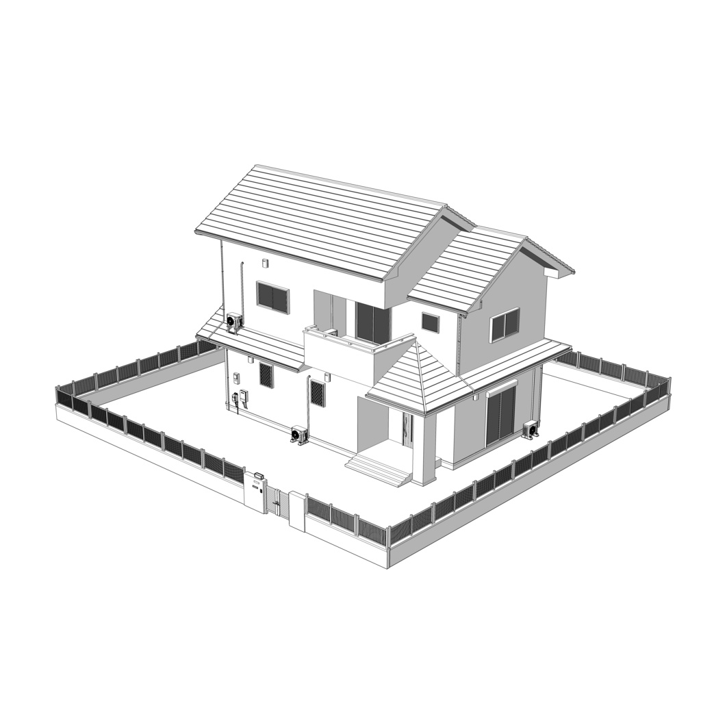 【3D】ありがちな家 No07