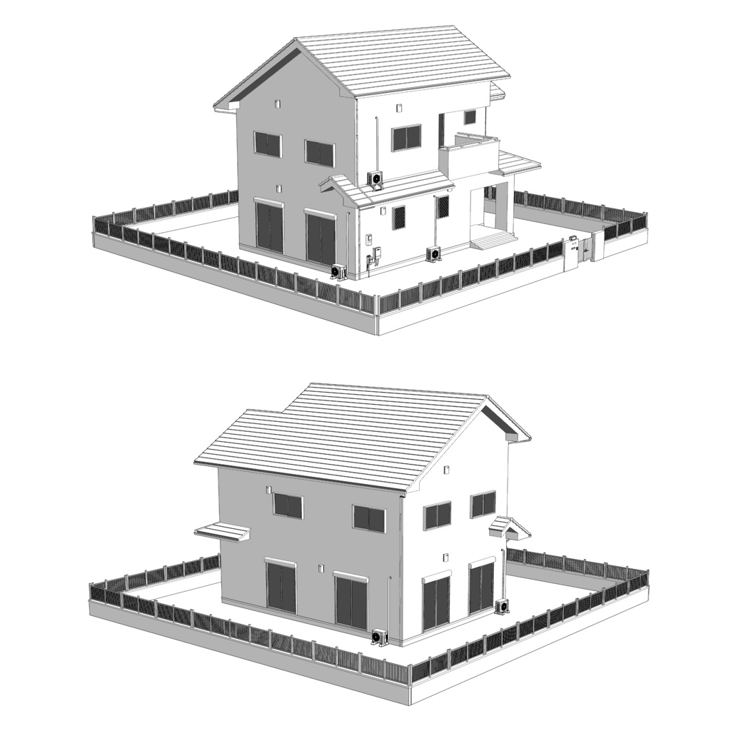 【3D】ありがちな家 No07