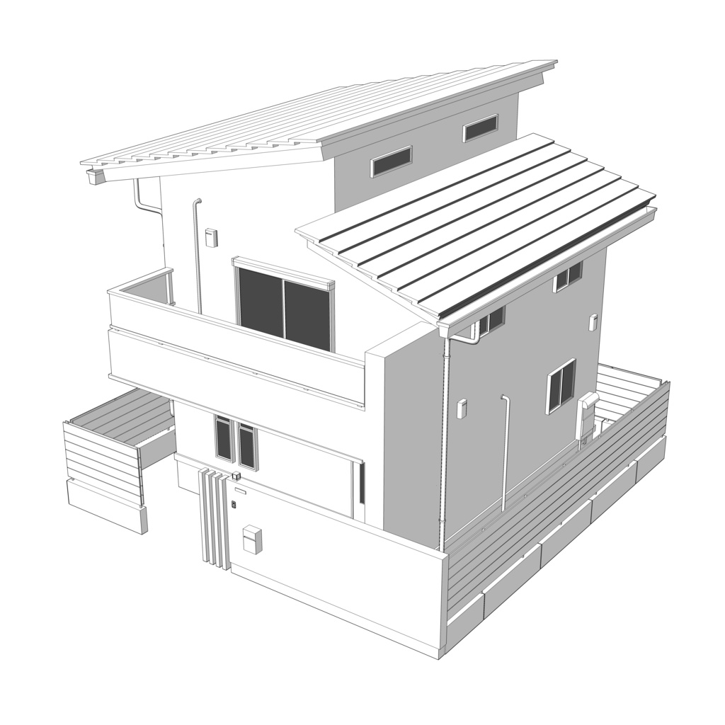 【3D】ありがちな家 No08