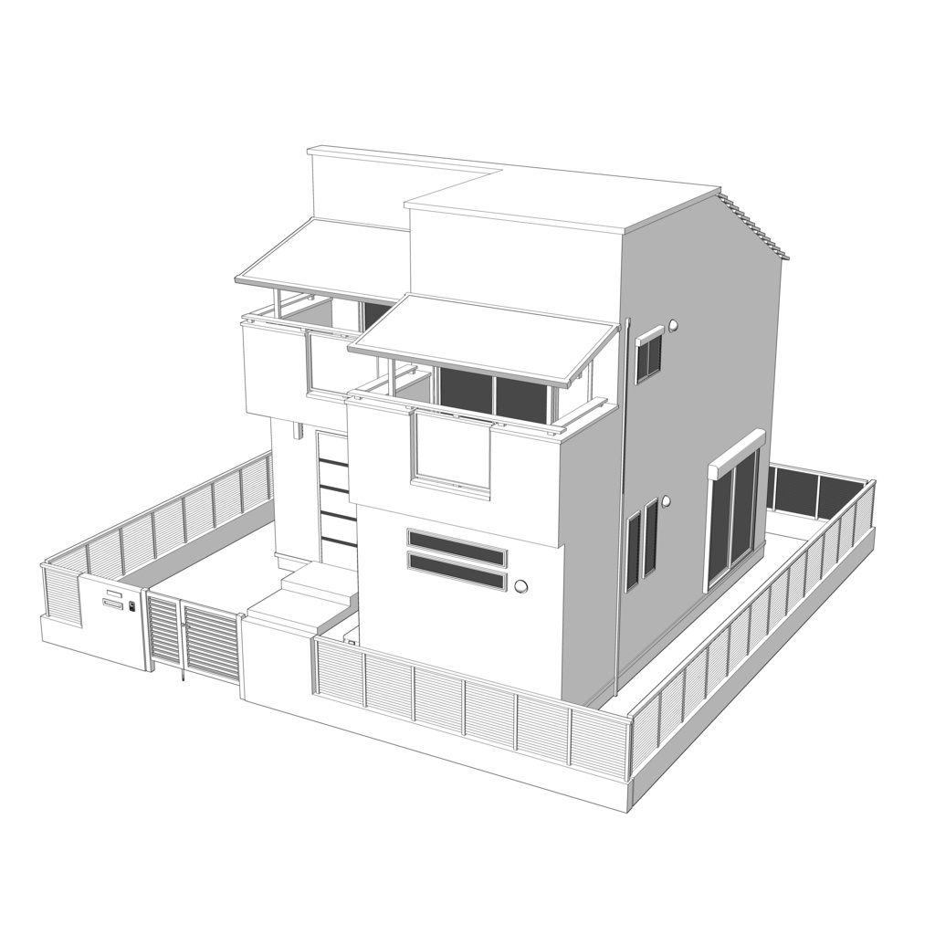 【3D】ありがちな家 No09