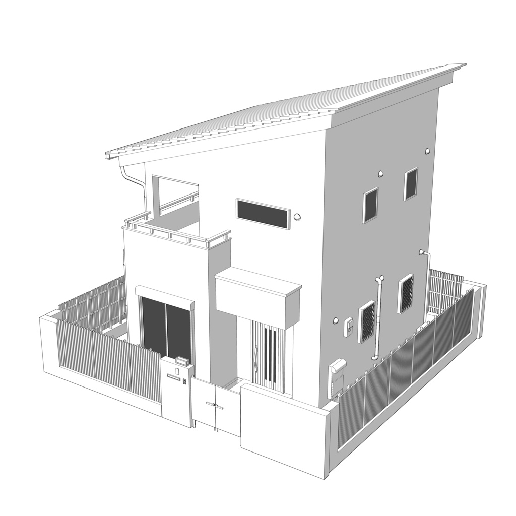【3D】ありがちな家 No10