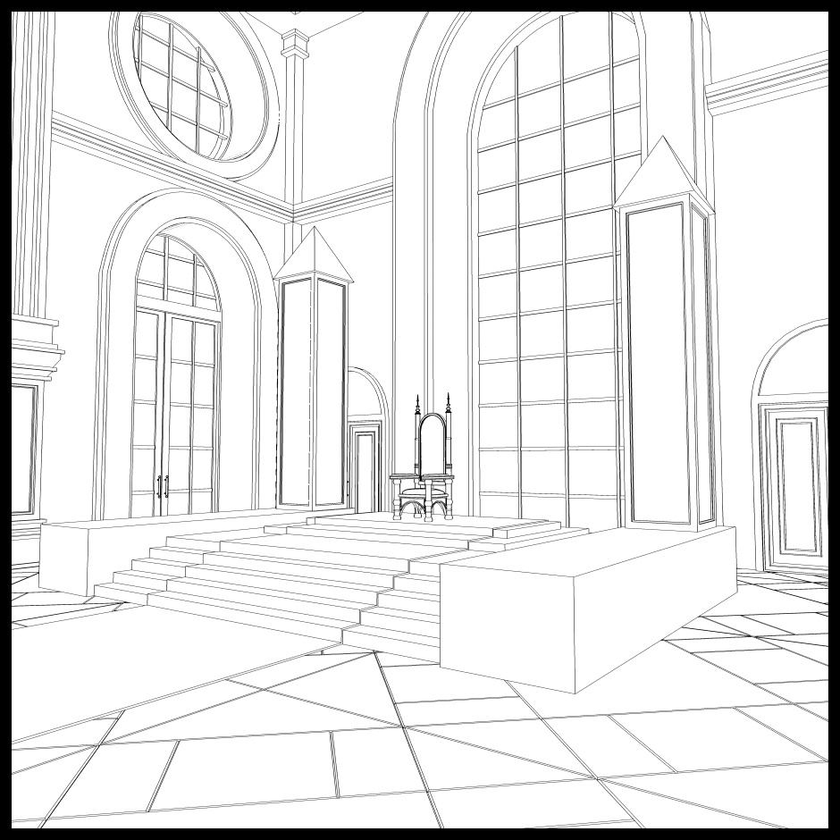 【3D】ありがちな王の間