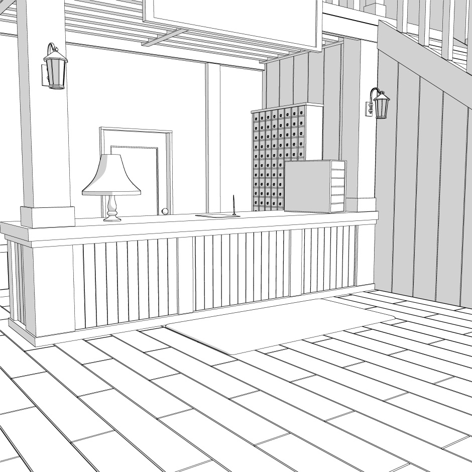 ありがち宿屋の受付