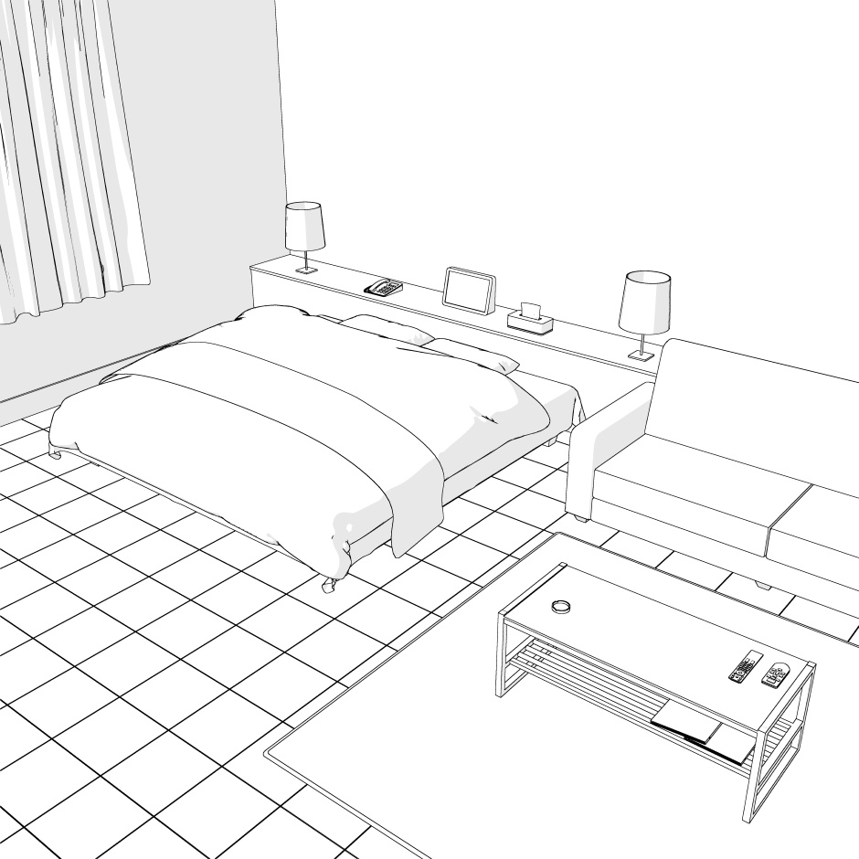 ありがちホテルの部屋