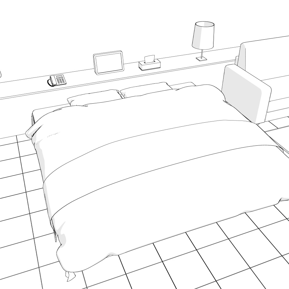 ありがちホテルの部屋