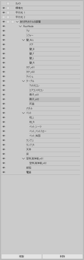 ありがちホテルの部屋