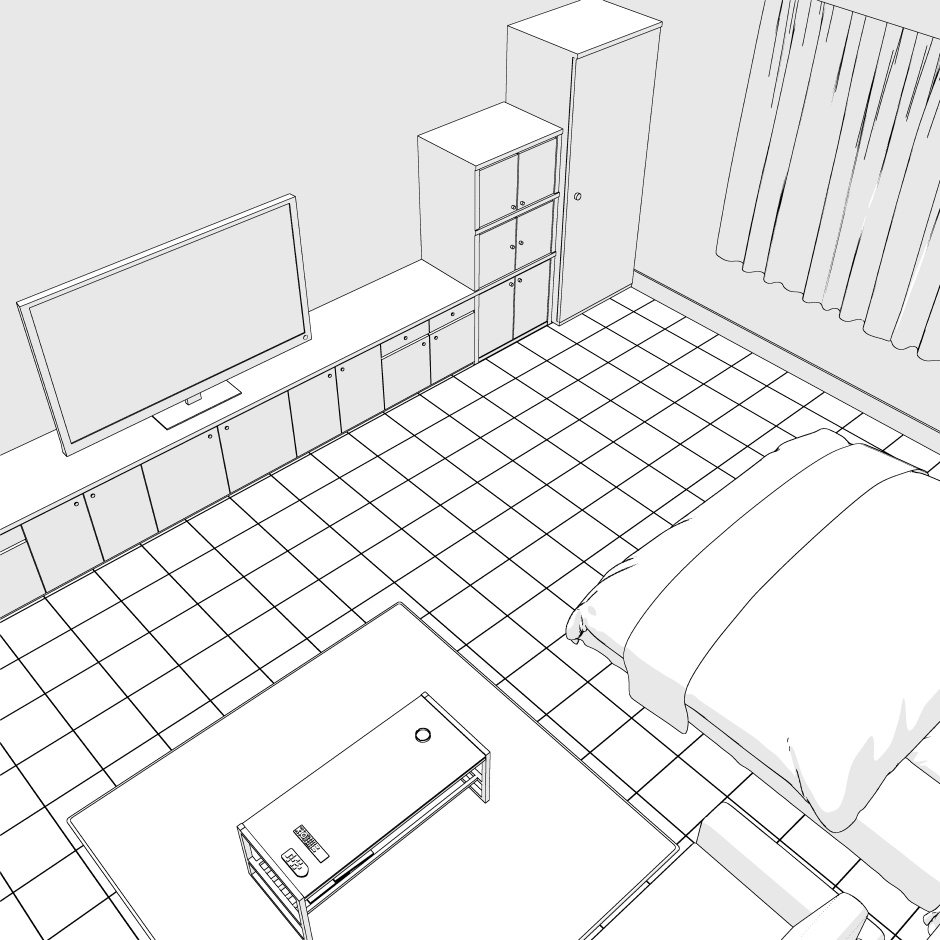 ありがちホテルの部屋