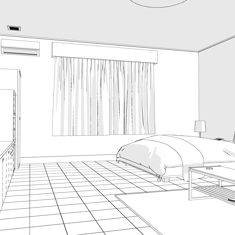 ありがちホテルの部屋