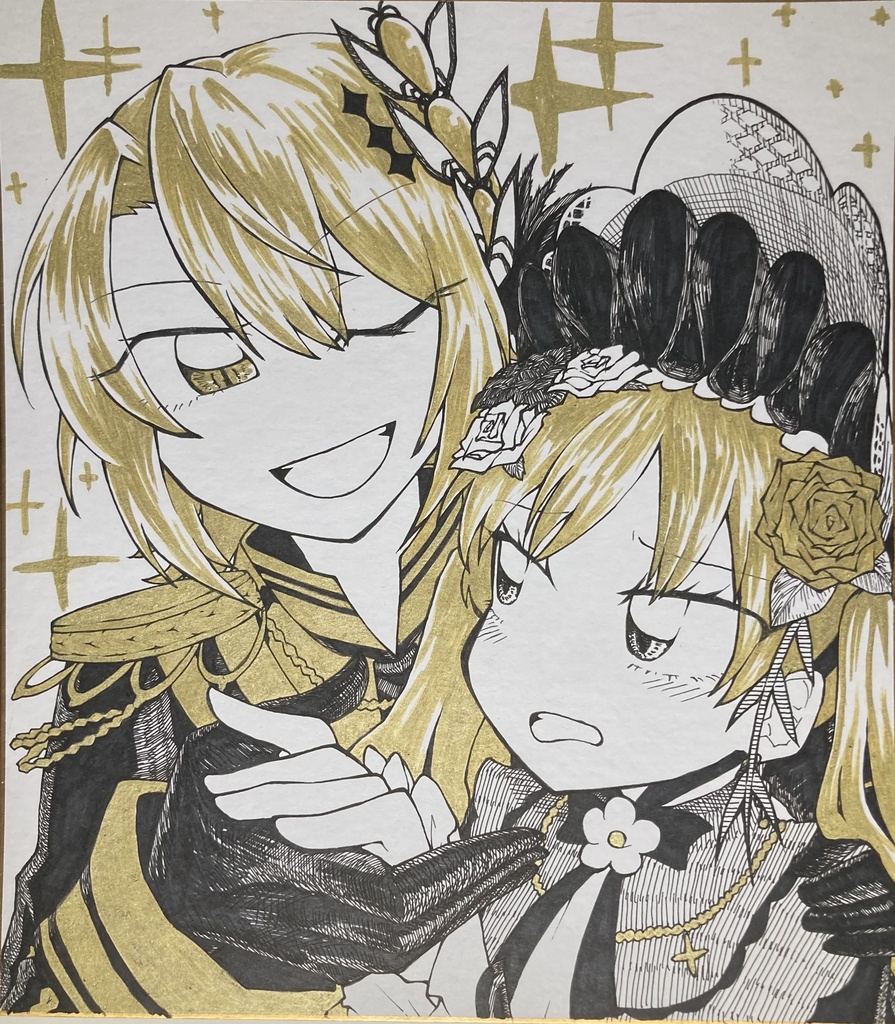 手描き色紙 レイハン