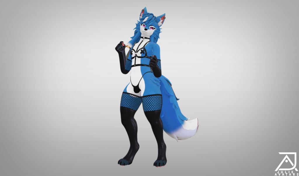 Ari - Furry Maned Wolf (Vrchat Avatar, Face Tracking and Quest)