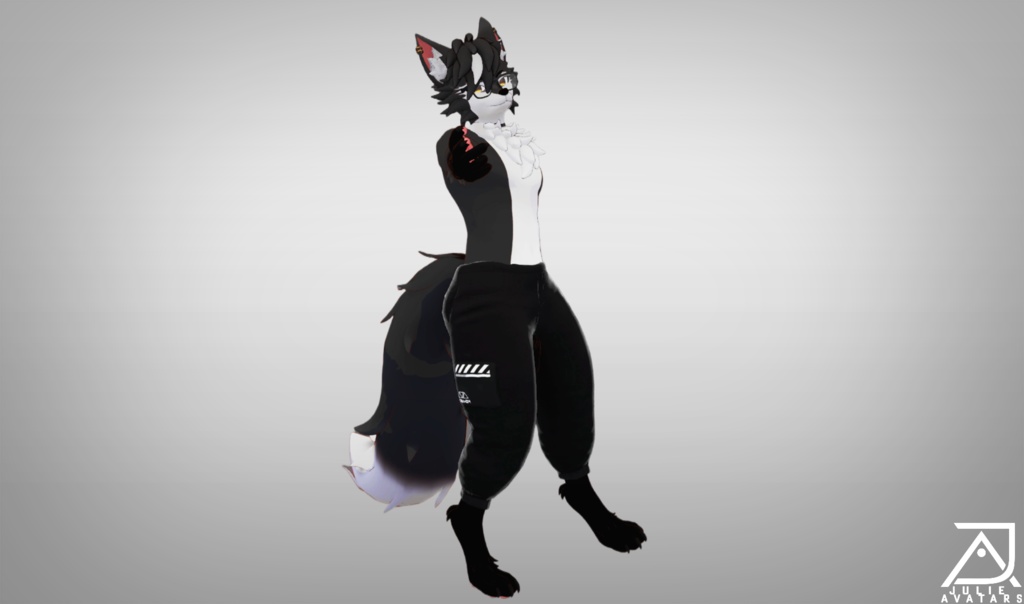 Ari - Furry Maned Wolf (Vrchat Avatar, Face Tracking and Quest)