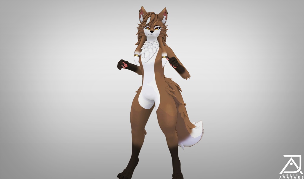 Ari - Furry Maned Wolf (Vrchat Avatar, Face Tracking and Quest)