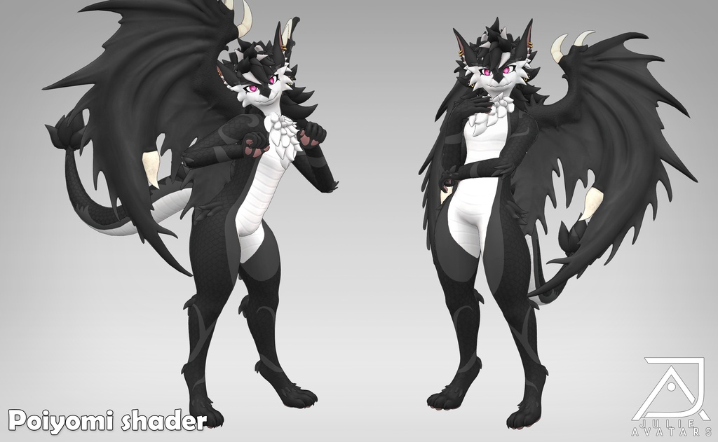 Spyke, the Noctodrax furry (Vrchat Avatar, Face Tracking and Quest)