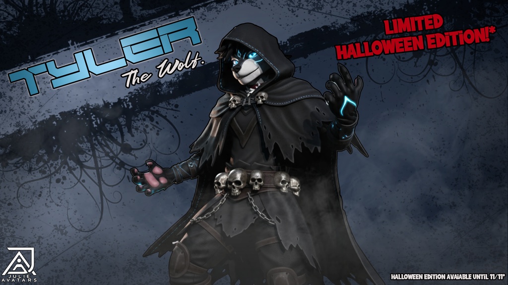 Tyler the Wolf (Vrchat Avatar, Face Tracking and Quest)