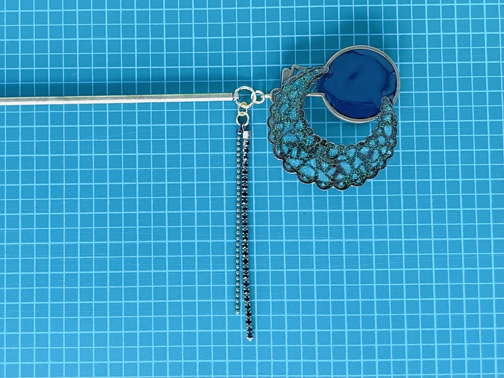 理系女の簪 宇宙フラスコ Maruko Booth