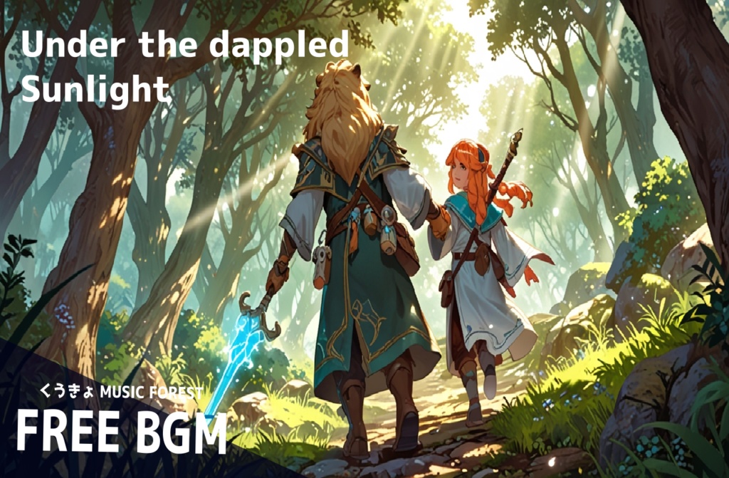 【 フリーBGM : 12 】【 木漏れ日の下で 】