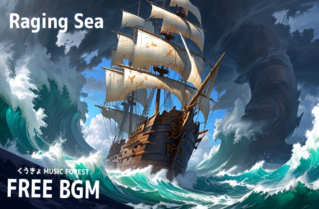 【 フリーBGM : 37 】【 荒ぶる海 】