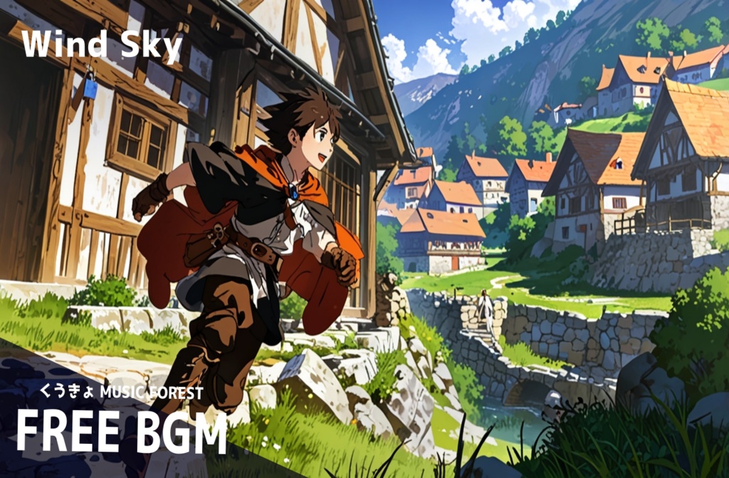 【 フリーBGM : 69 】【 Wind Sky 】