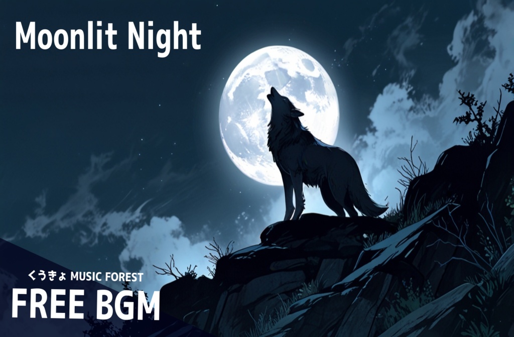 【 フリーBGM : 79 】【 月夜に 】