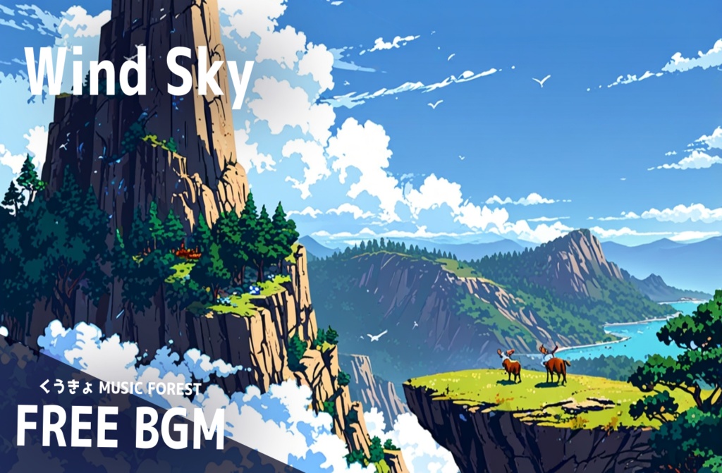 【 フリーBGM : 108 】【 Wind Sky 】