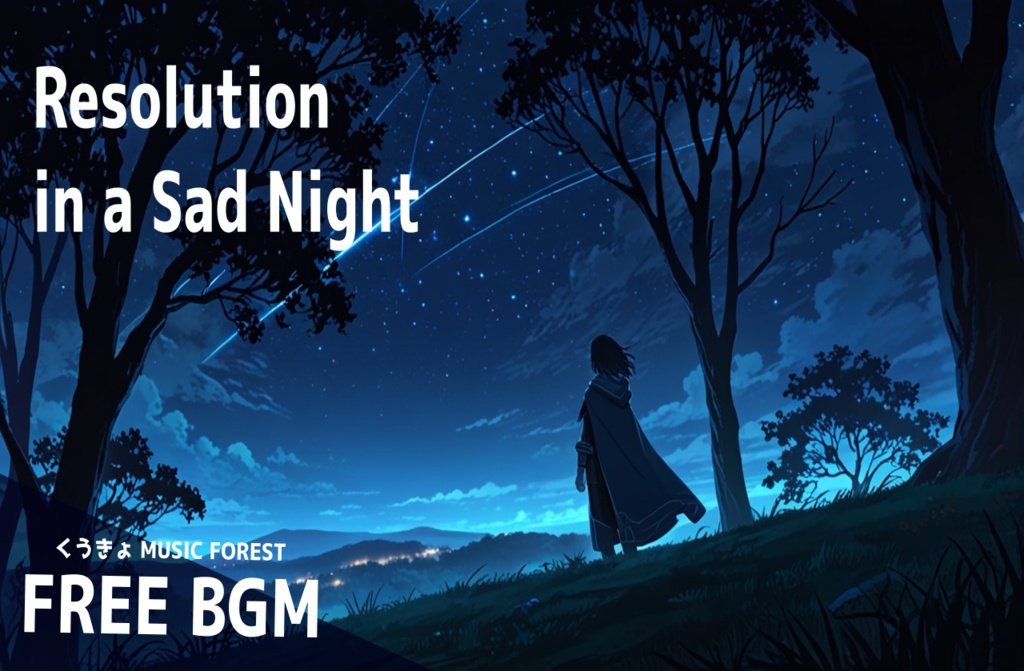 【 フリーBGM : 137 】【 悲しき夜の決意 】
