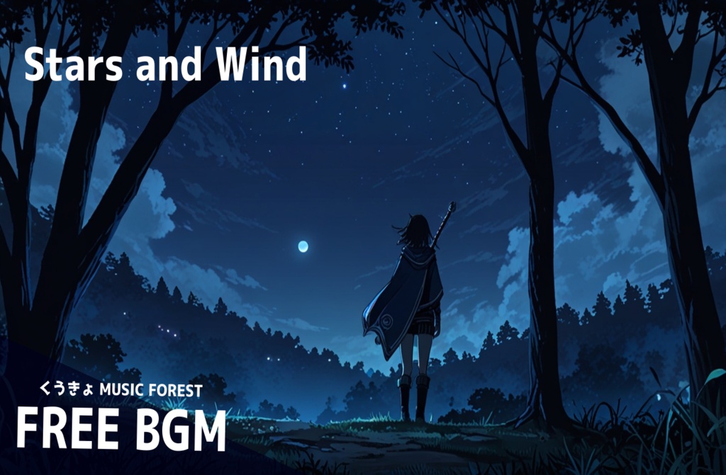 【 フリーBGM : 176 】【 Stars and Wind 】