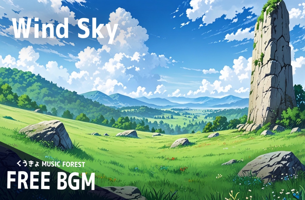 【 フリーBGM : 187 】【 Wind Sky 】