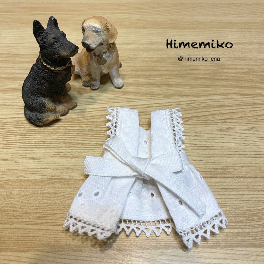 【オビツ11】大正ロマン風レースエプロン(単品)