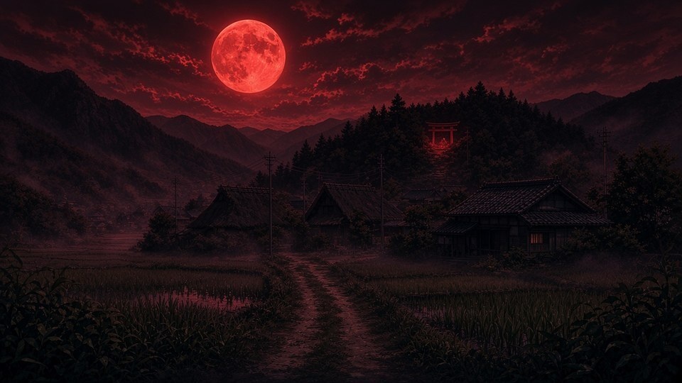 【無料あり】因習村 TRPG背景素材18枚|CoC・マダミス・ココフォリア向け和風ホラー背景【昼夕夜/異変差分】