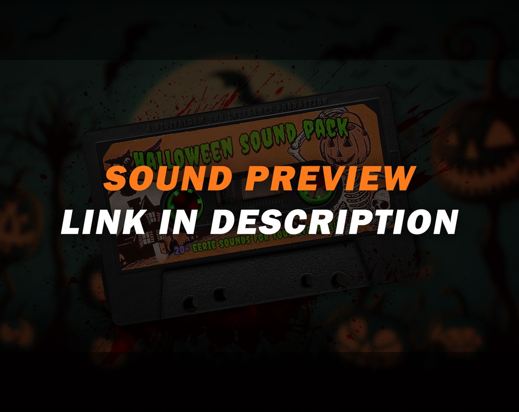 Twitch Sound Alerts - Halloween Sound effects Pack, for streamers, vtubers and youtubers, pack of 20 spooky sounds