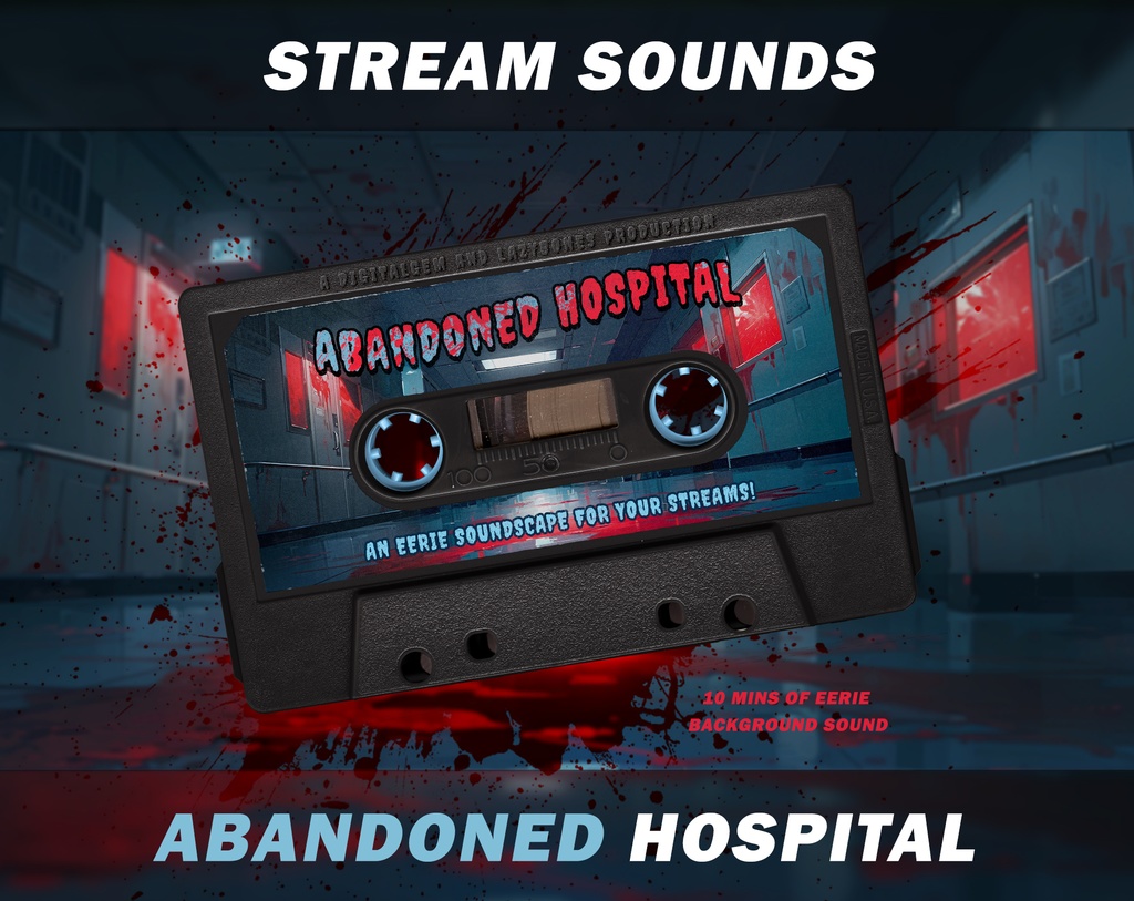 Twitch Background Sound - Abandoned Hospital Background music, for streamers, vtubers and youtubers, streaming sound effect 