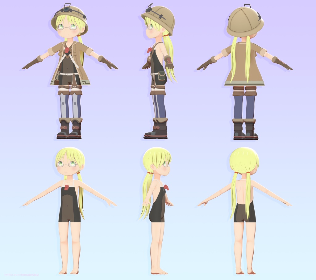 Riko (Made in Abyss) 3D Model / VRChat Avatar