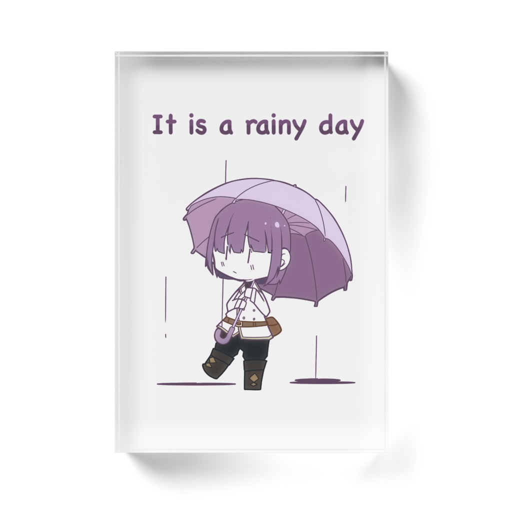 楓ちゃんブロック 雨の日ver.