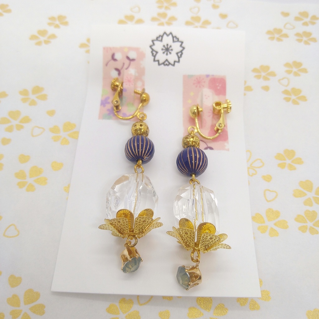 【刀剣乱舞】鶴丸国永モチーフイヤリング