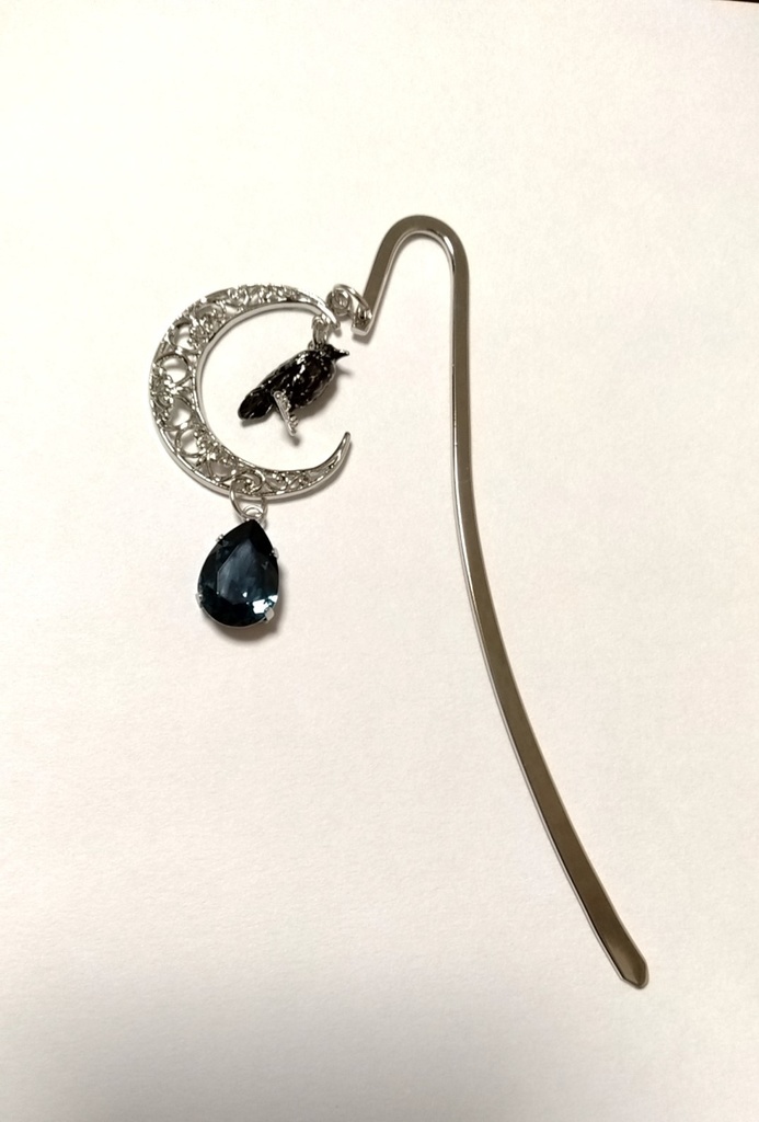 月夜のカラスブックマーカー