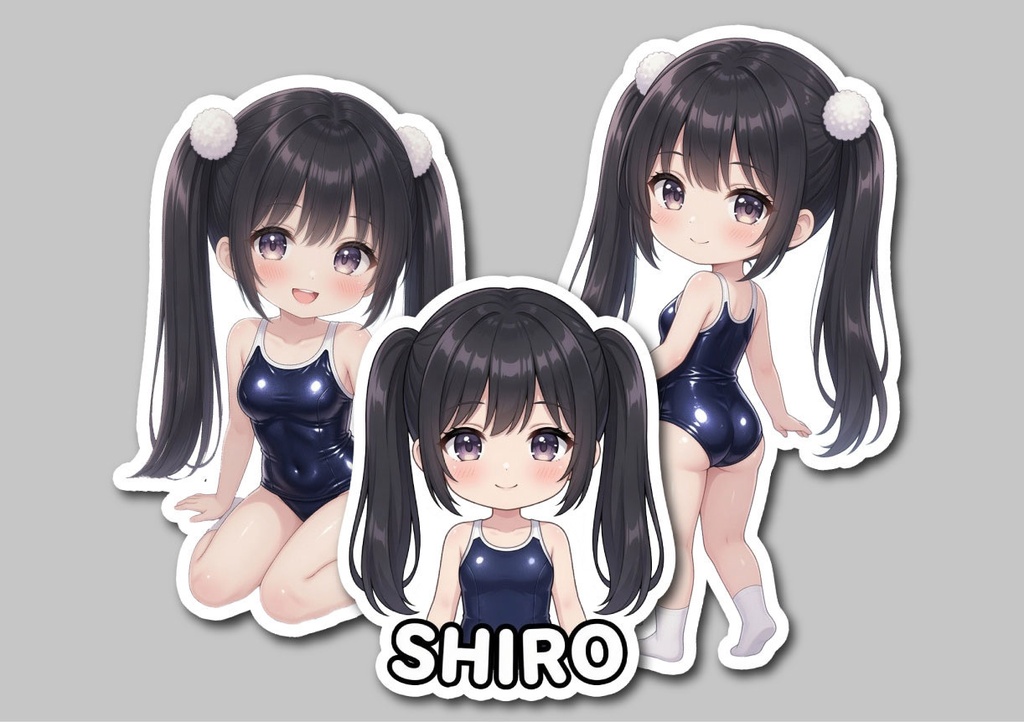 【グッズ】白烏しろステッカーセット