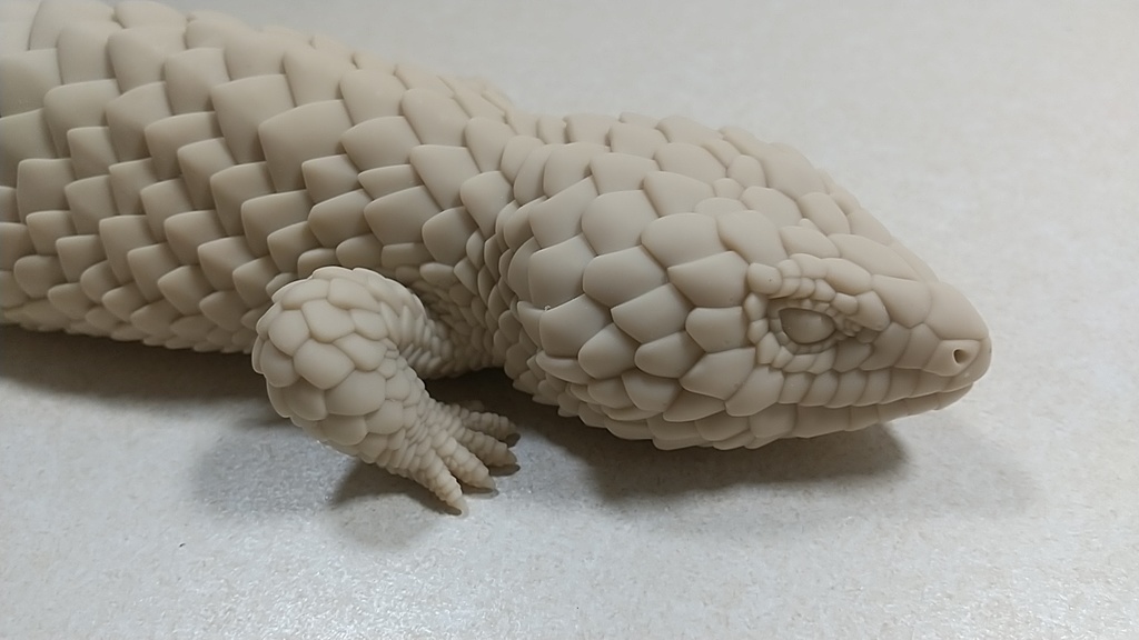 マツカサトカゲのフィギュア(3Dプリント品)