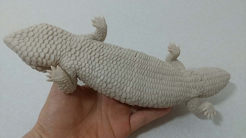 マツカサトカゲのフィギュア(3Dプリント品)
