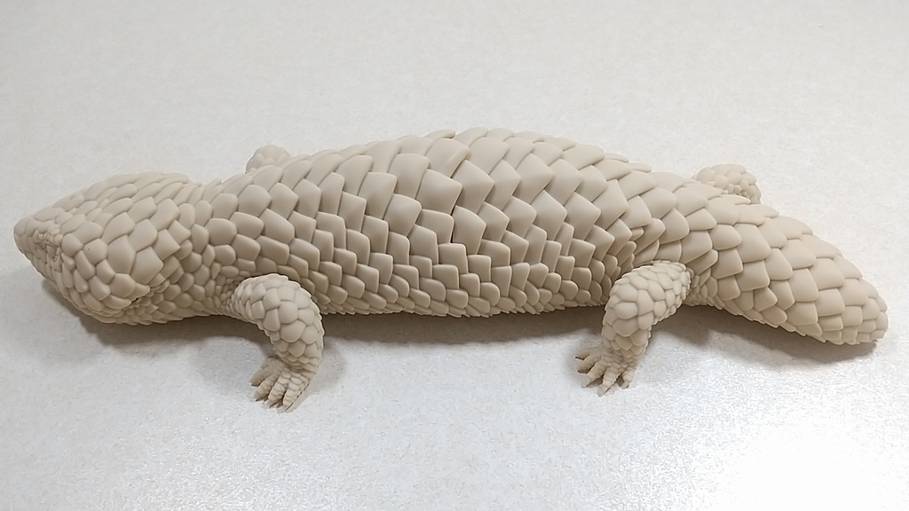 マツカサトカゲのフィギュア(3Dプリント品)