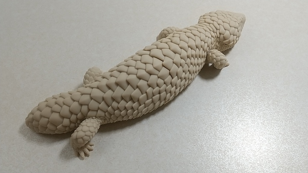 マツカサトカゲのフィギュア(3Dプリント品)