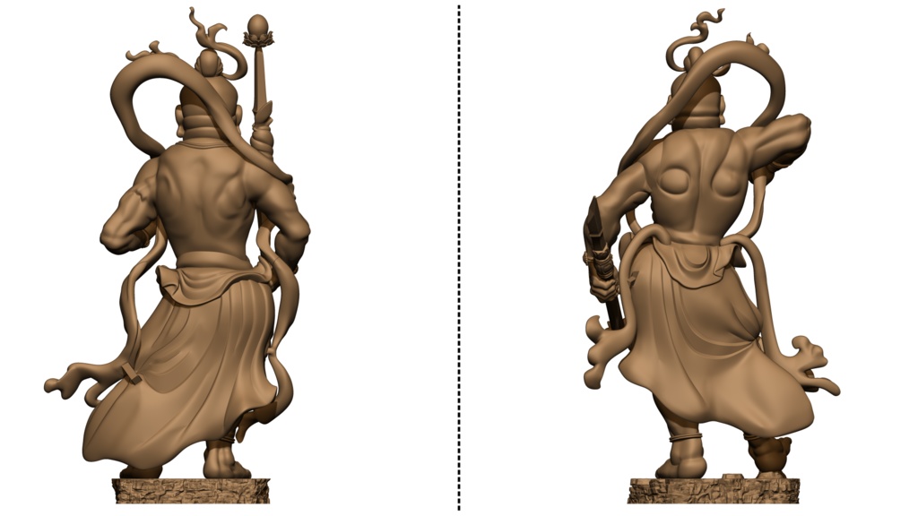 金剛力士像(吽形・阿形)3Dモデル